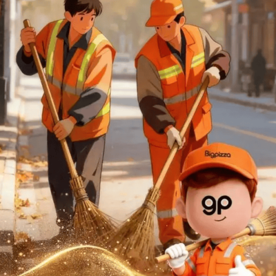 比格比萨环卫工自助福利争议
