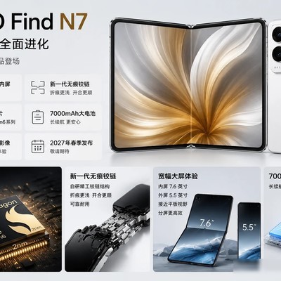 OPPO Find N7折叠屏升级揭秘