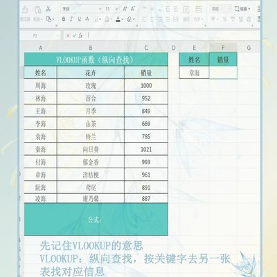 VLOOKUP纵向查找实践