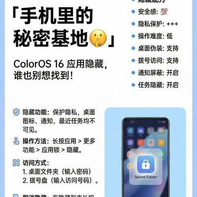 ColorOS 16应用隐藏功能