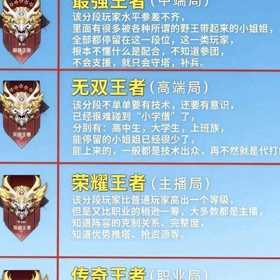 王者荣耀传奇段位与巅峰赛表现