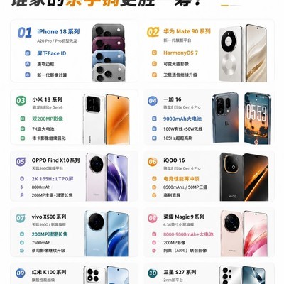 2026下半年旗舰手机大战
