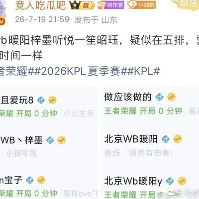 王者荣耀五排瓜主聚首