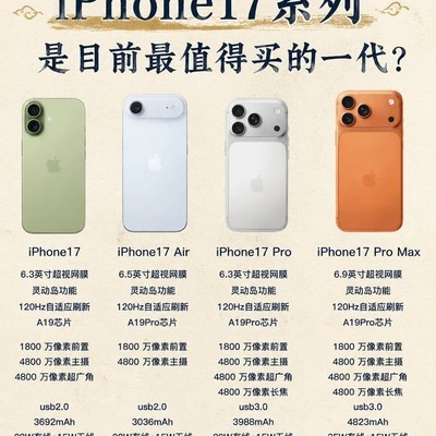 iPhone17全系选购指南