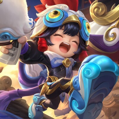 王者荣耀勇者皮肤，鲁班七号班班快跑