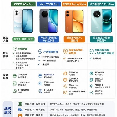 2026高耐用手机选购指南