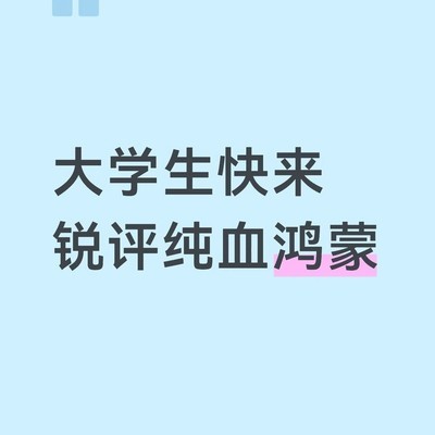 纯血鸿蒙大学使用体验