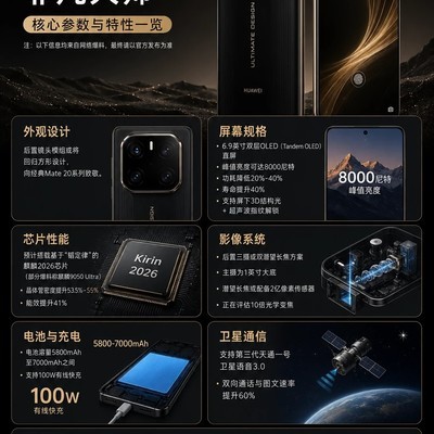 华为Mate90 RS非凡大师外观曝光