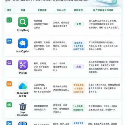 11款高效实用PC软件推荐