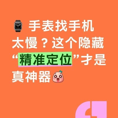 Apple Watch精准找手机