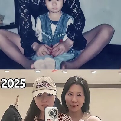 母女合照，妈妈更美