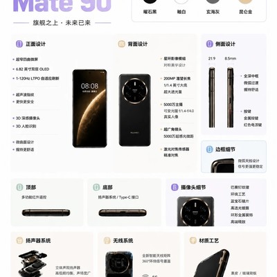 华为Mate 90系列最新爆料