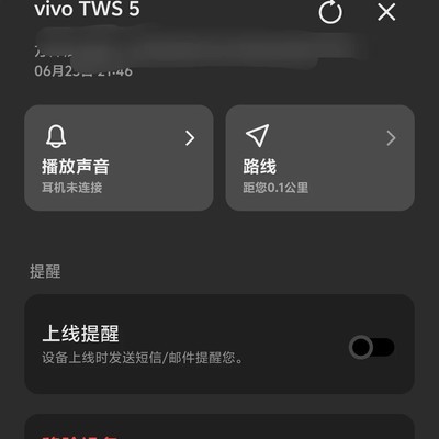 vivo蓝牙耳机定位失效问题