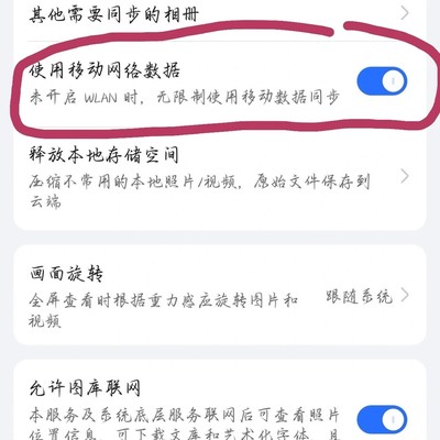荣耀手机照片恢复开关