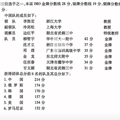 IMO天才二十年人生对比