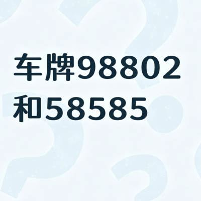车牌数字背后的社会文化解读