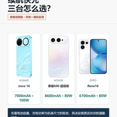 3000元档三款高性价比手机对比