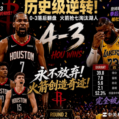 火箭逆天改命，0-3逆转创历史！