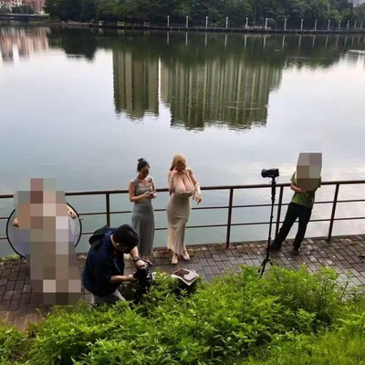 偶遇网红拍摄组