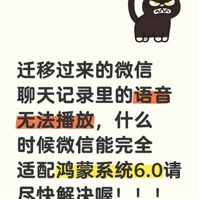 微信语音在鸿蒙6.0无法播放