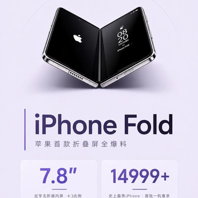 苹果首款折叠屏iPhone曝光