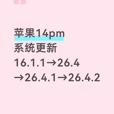苹果14PM系统更新体验