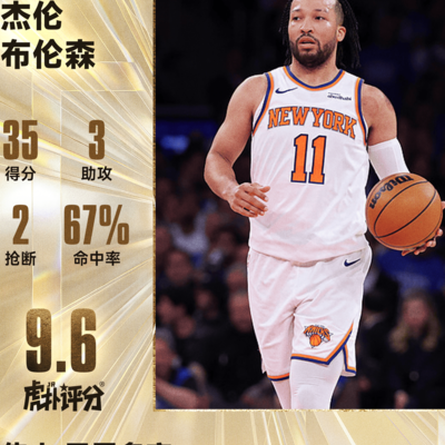 布伦森35分 vs 兰德尔21+10，谁是今日最佳？