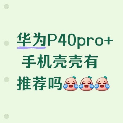华为P40 Pro+手机壳求推荐