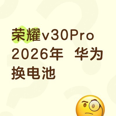 荣耀v30Pro为何无缘99元换电池