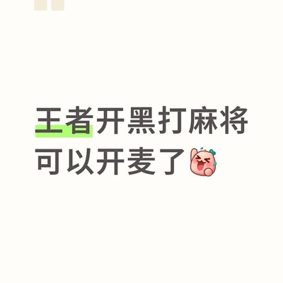 王者麻将新增开麦功能
