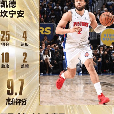 坎宁安25+10 vs 切特22分9篮板，谁是今日最佳？
