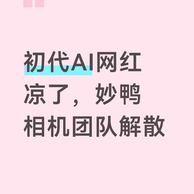 妙鸭相机团队解散