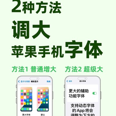 苹果手机字体放大技巧