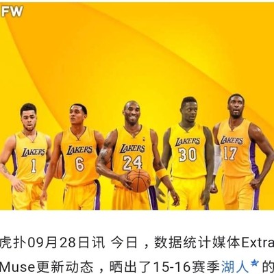 湖人15-16赛季阵容真强