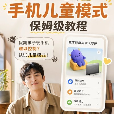 手机儿童模式设置指南