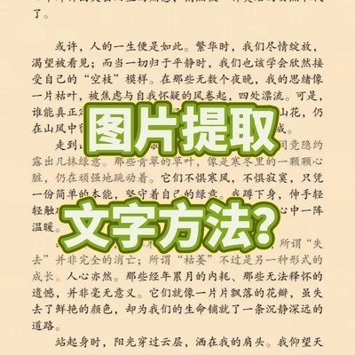 手机快速提取图片文字