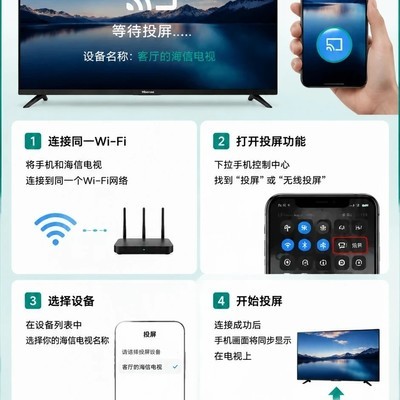 海信电视手机投屏指南