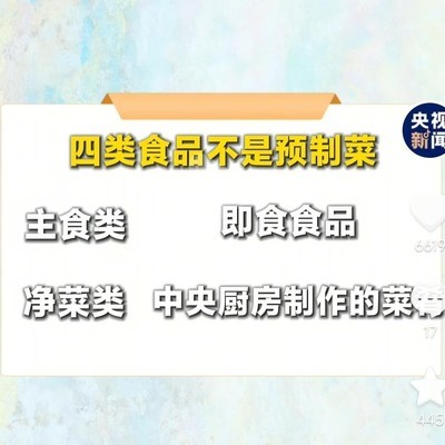 央视科普预制菜