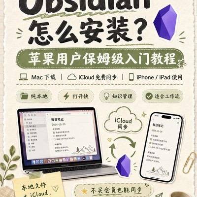 苹果设备Obsidian安装同步指南