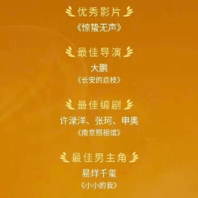 百花奖揭晓，易烊千玺封帝