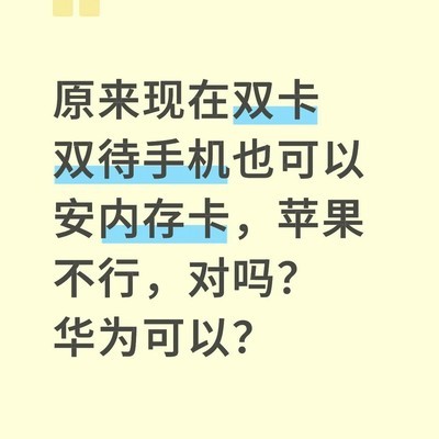 双卡手机能否插内存卡