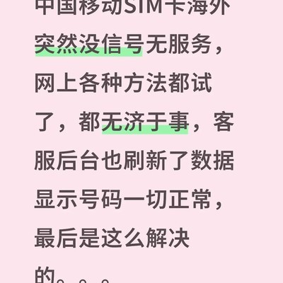 SIM卡海外无信号原因揭秘