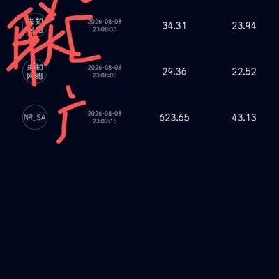 四大运营商5G测速对比