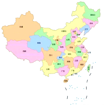 湖北到各省最多跨两省