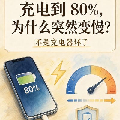 手机充至80%后降速原因