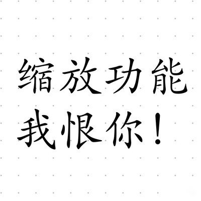 慎点屏幕缩放功能