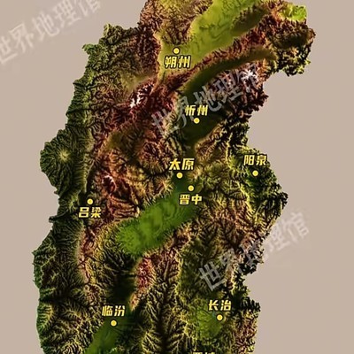 中国各省地形图下载