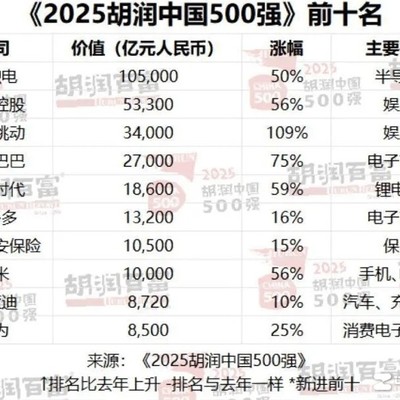 小米首超华为，中国500强数码格局生变