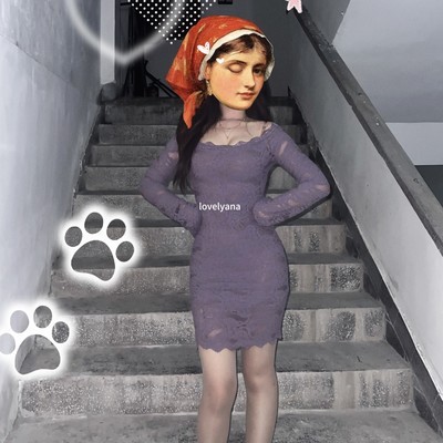 紫色包臀裙OOTD