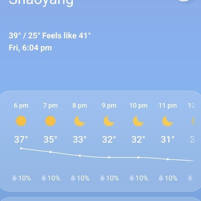 OneUI5.0天气里的可爱UI